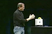 Présentation du PowerMac G4 Cube à la WWDC de New York en 2000